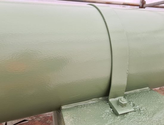 Abrasive Blasting & Protective Coatings of Connecting Pipe 70ML Tanks A & B